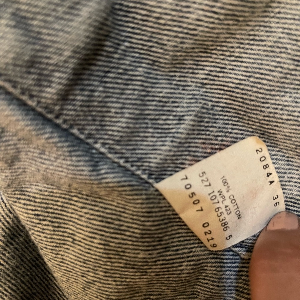 Levi’s VTG Acid Wash Denim Jacket - Picture 7 of 13